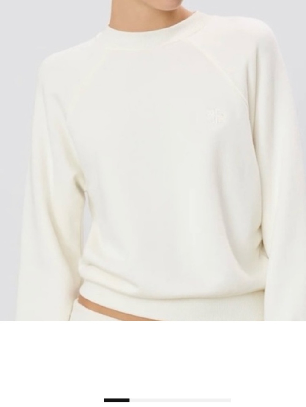 Eterne cream Crewneck Sweatshirt NWOT